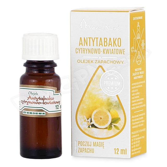 Olejek zapachowy - 4 ANTYTABAKO KWIATOWO-CYTRYNOWY