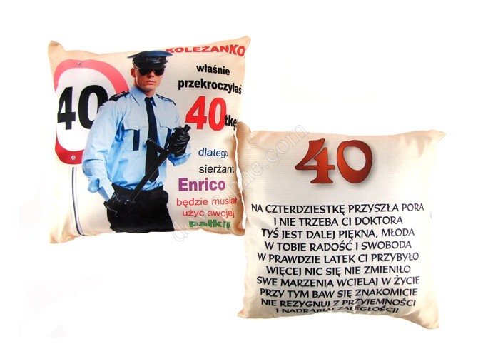 Poducha a. - 40 urodziny policjant (S4)