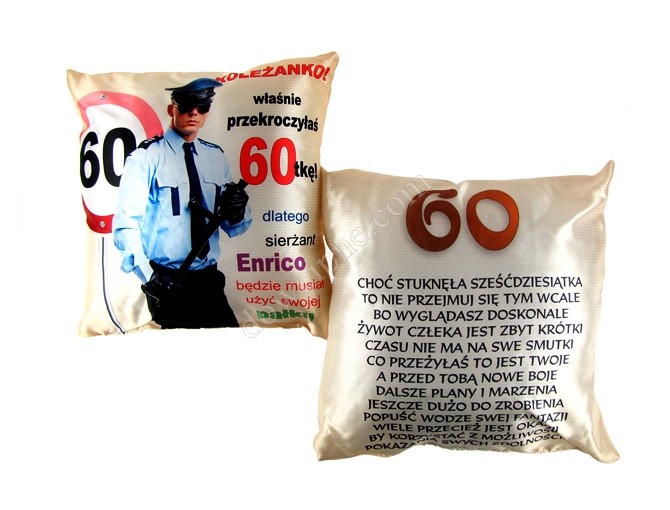 Poducha a. - 60 urodziny policjant (S8)