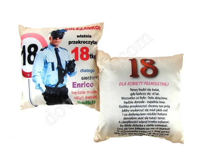 Poducha a. - 18 urodziny policjant (S29)