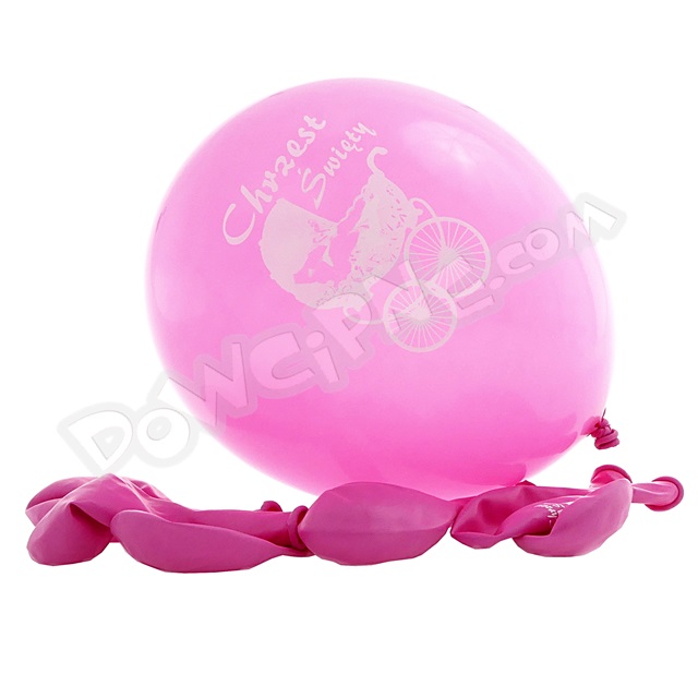 Balony AM - chrzest różowy (10szt.)