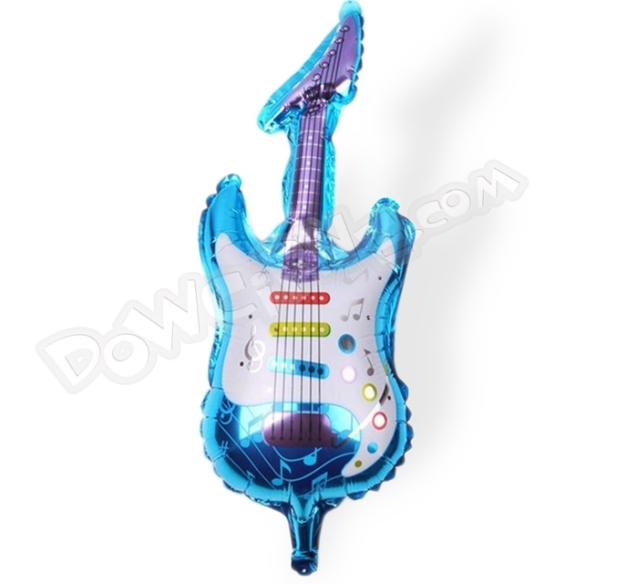 Balon foliowy Gitara - Niebieska