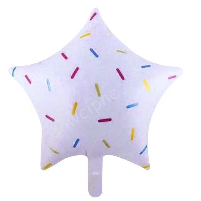 Balon foliowy GWIAZDA - konfetti Sweet Star