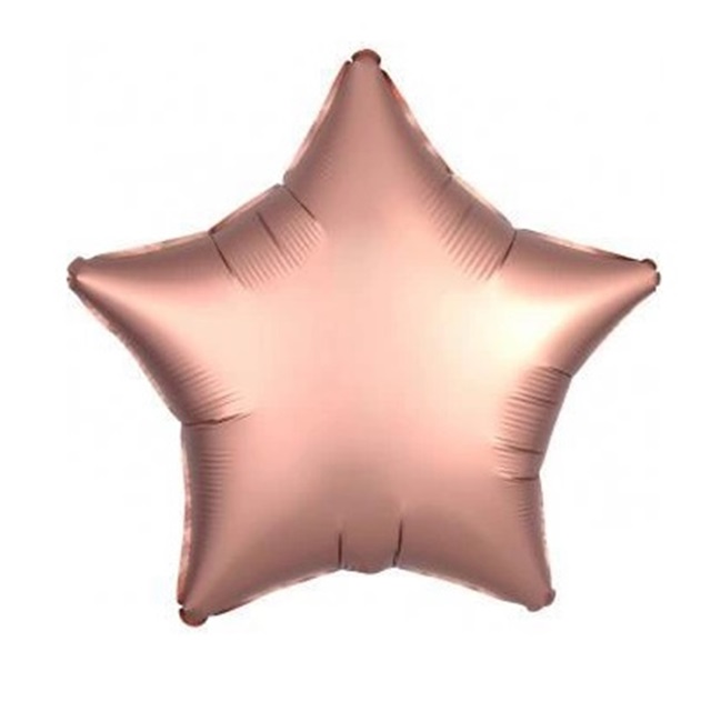 Balon foliowy Gwiazda MAT - Rose Gold