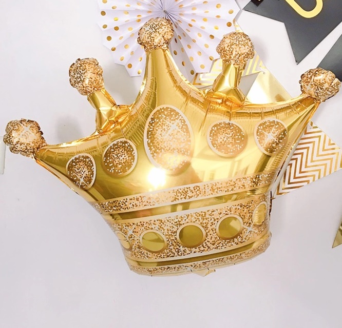 Balon foliowy korona - Złota