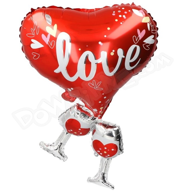 Balon foliowy Serce LOVE