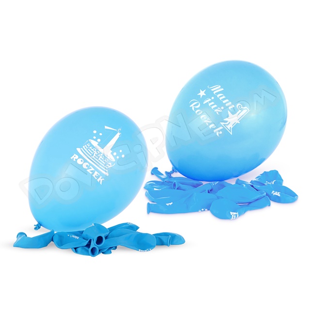 Balony AM - 1 Mam już roczek niebieski (10szt) - mix