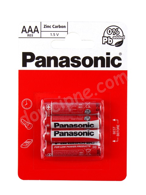 Baterie Panasonic AAA R03 (4 szt.)