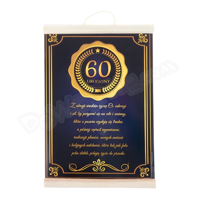 Dyplom 032 - 60 Urodziny