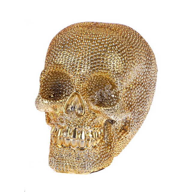 Figurka złota czaszka 911005