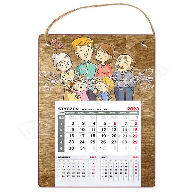Kalendarz mały RH - Najukochańszym Dziadkom (8)