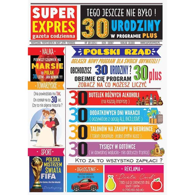 Karnet C5 - Super Expres 30 urodziny
