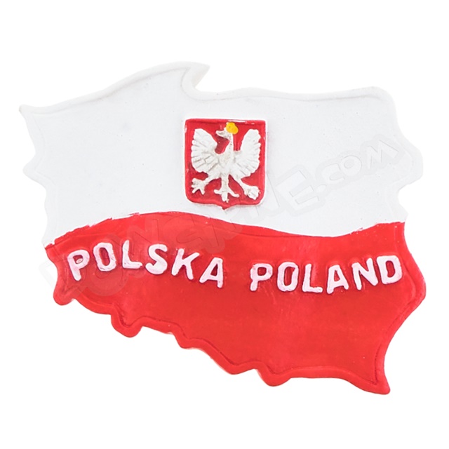 Magnes Mapa Polski (flaga) B505