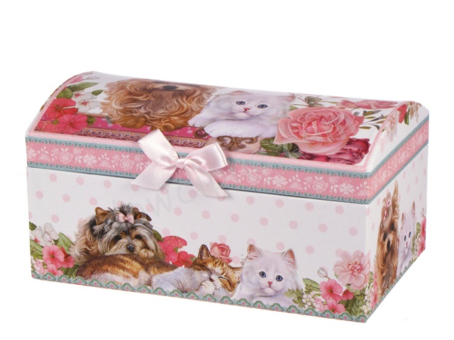 Pudełko z lusterkiem H5744 C419 (kot i pies)