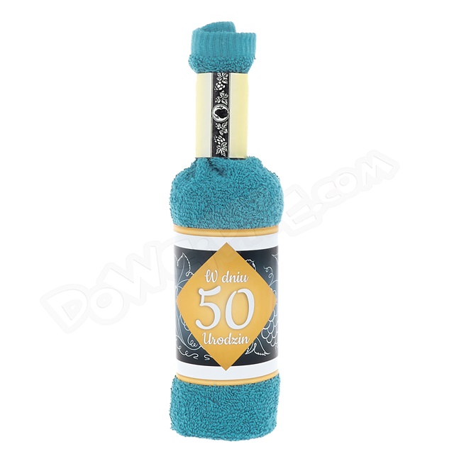 Ręcznik butelka (100x50) 020 - 50 Urodziny On