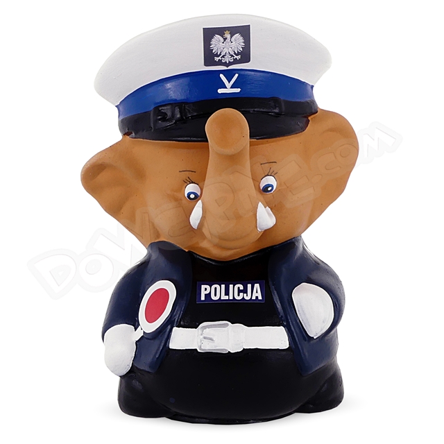 Skarbonka SŁOŃ - policjant (ciemny niebieski)