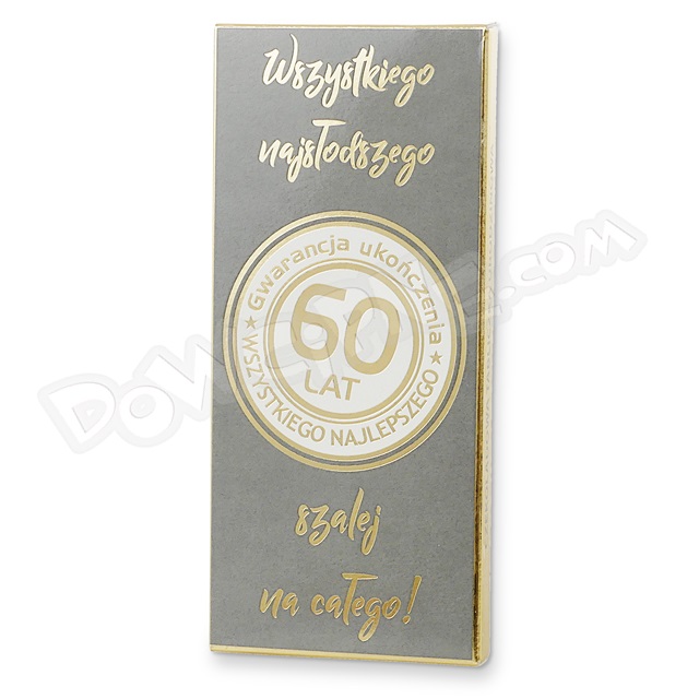 Szalona czekolada - 60 lat szara (czek 030)