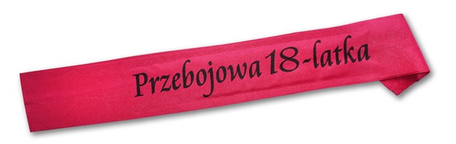Szarfa SZ005 - Przebojowa 18-latka