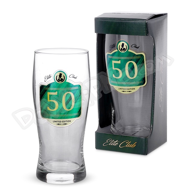 Szklanka do piwa 500ml Elite Club - 50 Urodziny