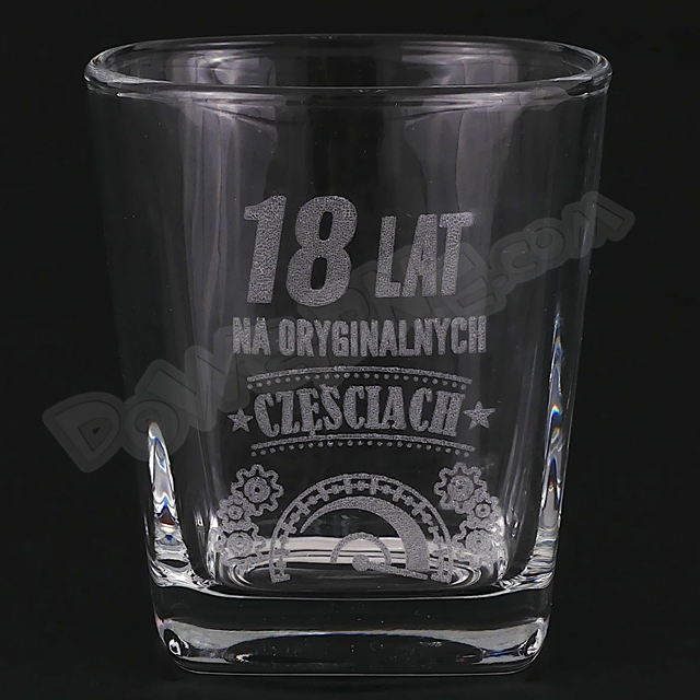 Szklanka do whisky DR premium - 18 lat na oryginalnych częściach