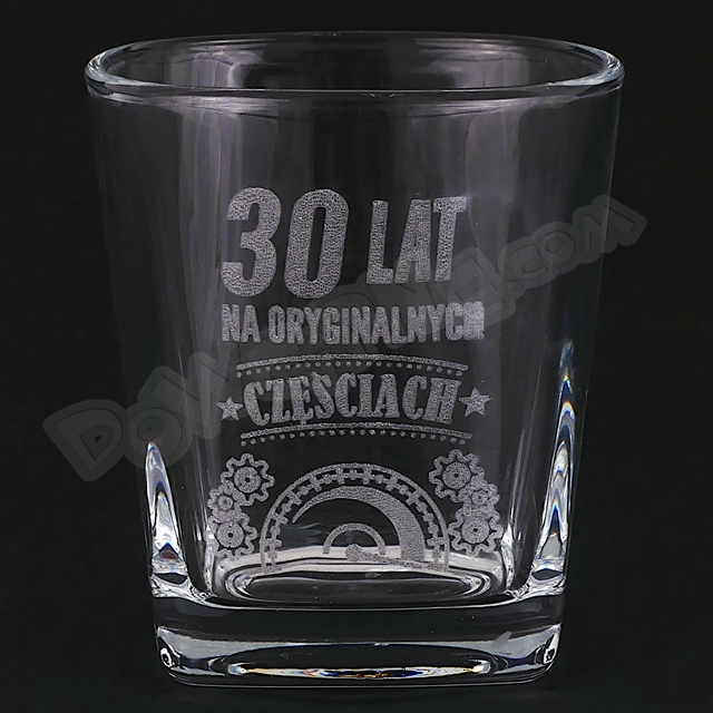 Szklanka do whisky DR premium - 30 lat na oryginalnych częściach