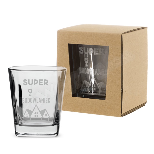 Szklanka do whisky DR premium - Super Budowlaniec